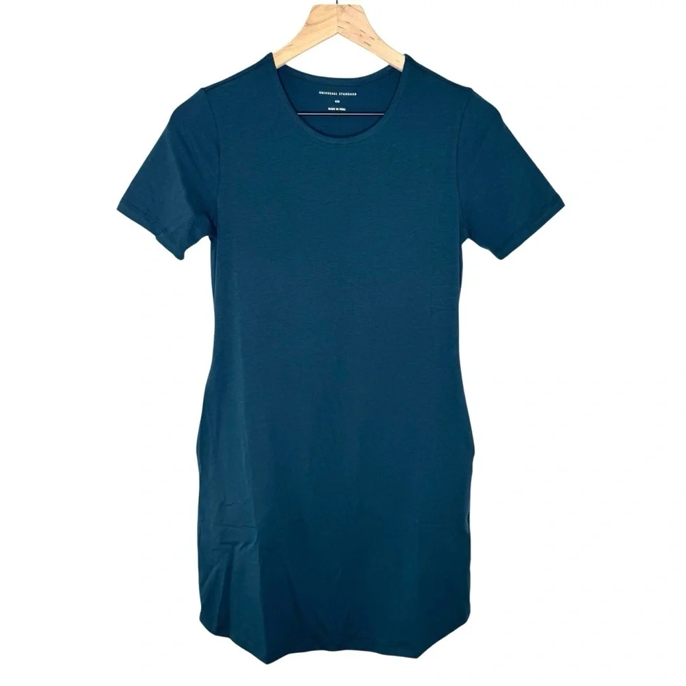 Universal Standard Halie T-Shirt Dress With Side Pockets Size 4XS (0-00)